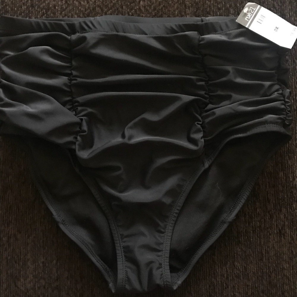 Rue 21 Black swim bottoms NWT!